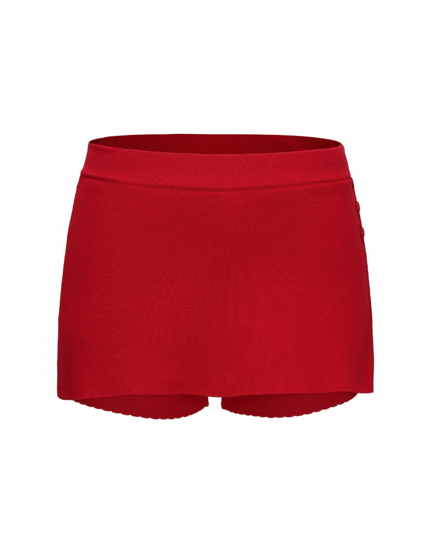 Carrie Shorts: Red Knit Skort for Resort Brunch | Nana Jacqueline