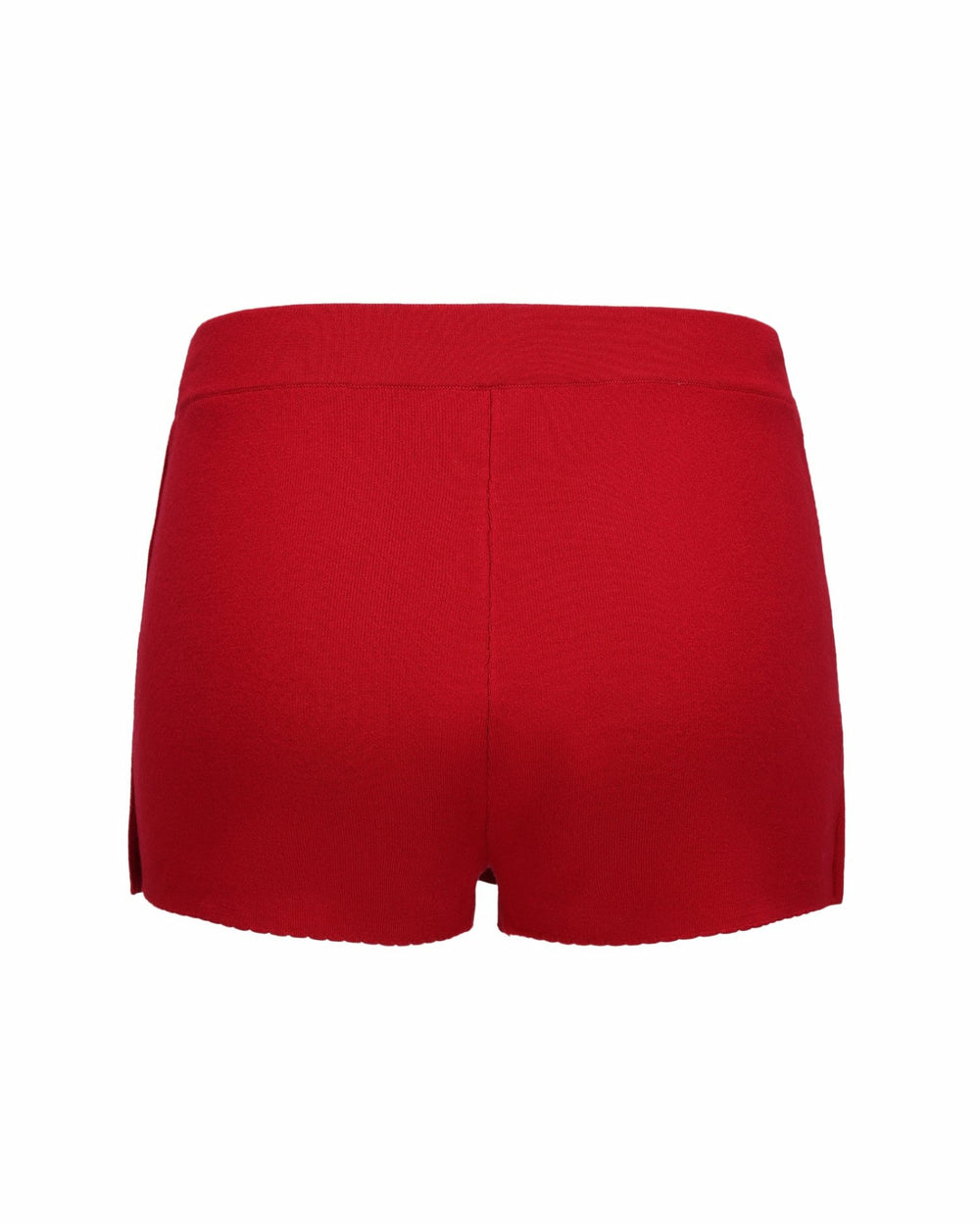 Carrie Shorts: Red Knit Skort for Resort Brunch | Nana Jacqueline