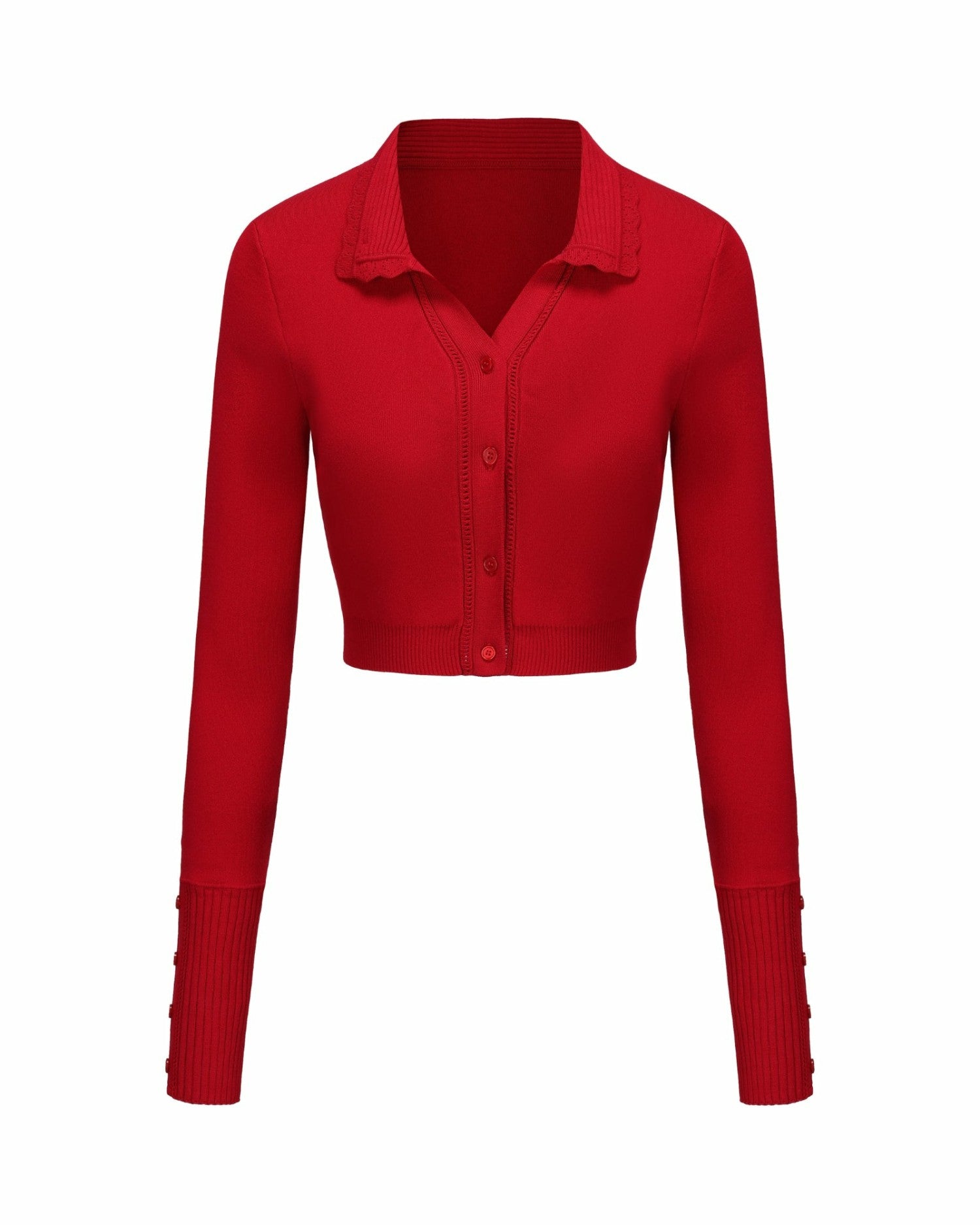 Jenna Cardigan: Red Cardigan for Brunch | Nana Jacqueline