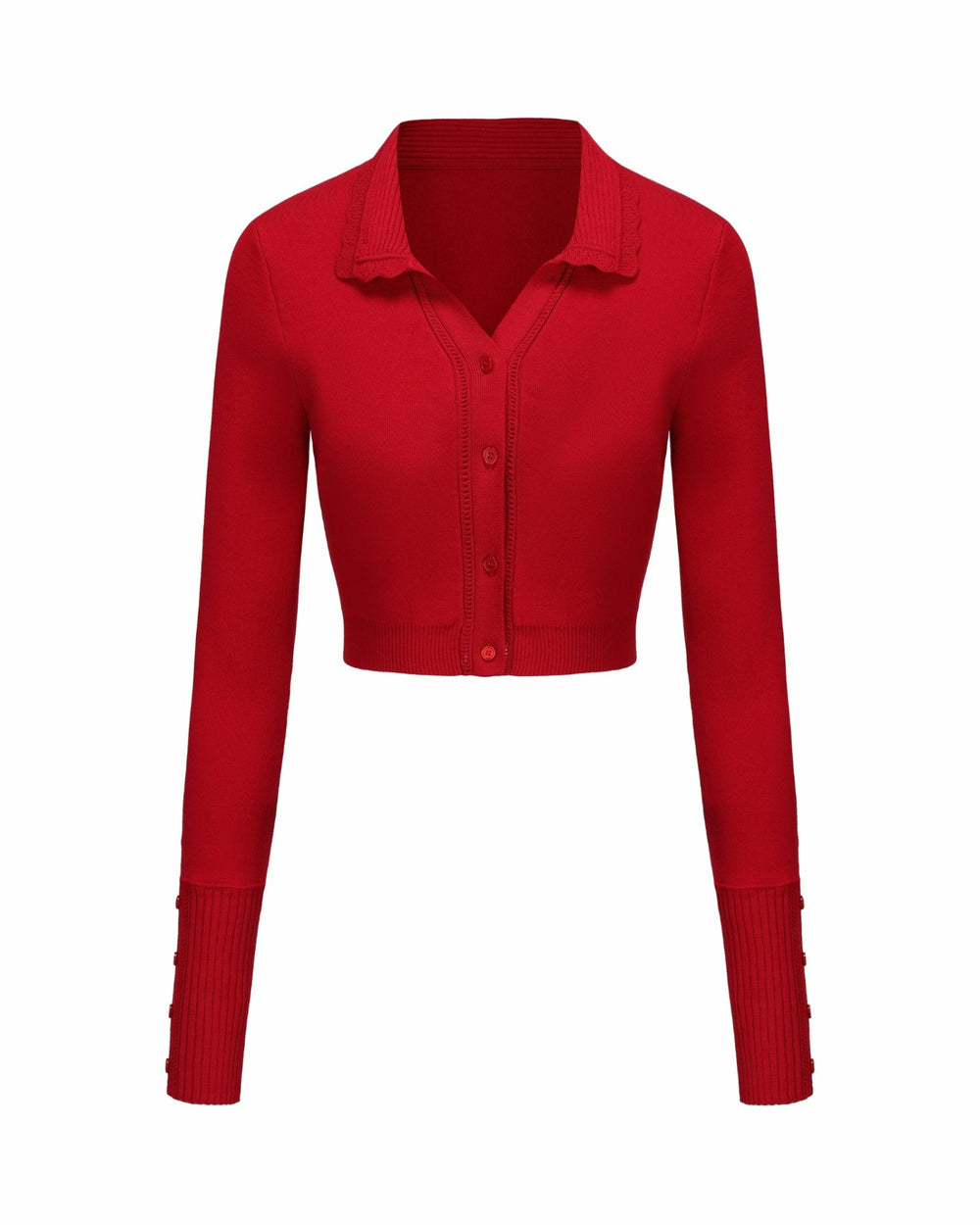 Jenna Cardigan: Red Cardigan for Brunch | Nana Jacqueline