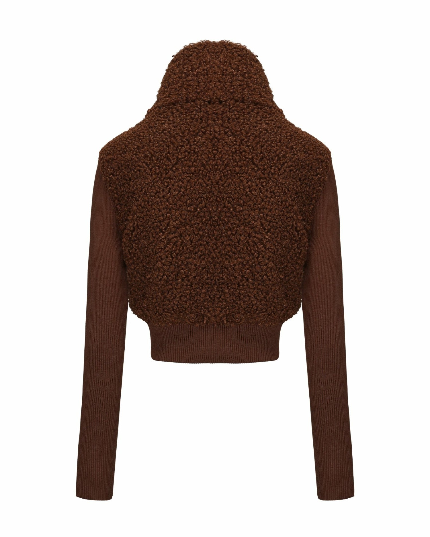 Hailey Knit Jacket: Brown Knit Jacket for Brunch | Nana Jacqueline