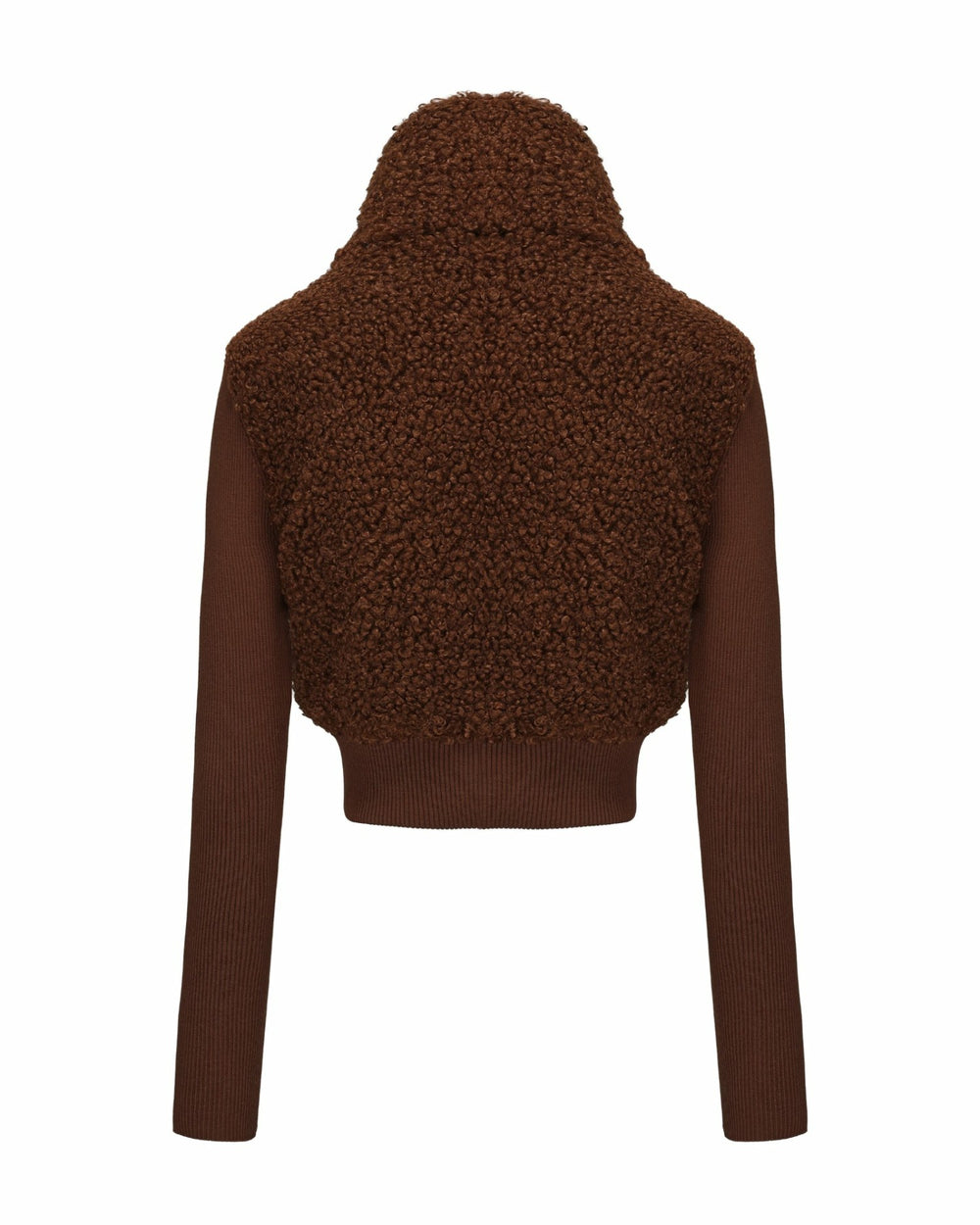 Hailey Knit Jacket: Brown Knit Jacket for Brunch | Nana Jacqueline