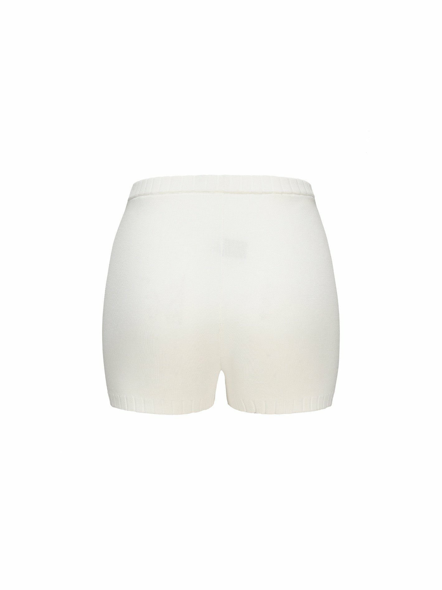 Kennedy Knit Shorts: White Knit Shorts for Resort Brunch | Nana Jacqueline
