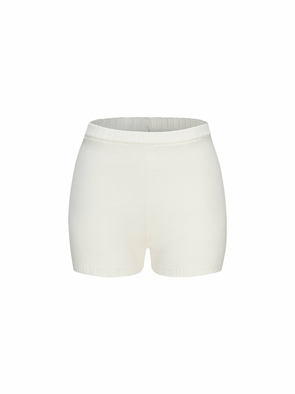Kennedy Knit Shorts: White Knit Shorts for Resort Brunch | Nana Jacqueline