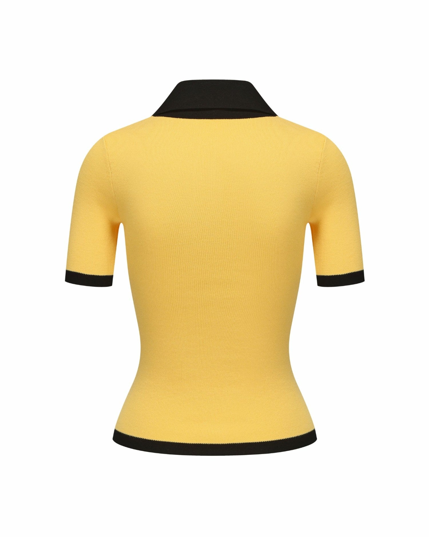 Hazel Polo Top: Yellow Knit Top for Country Club Brunch | Nana Jacqueline