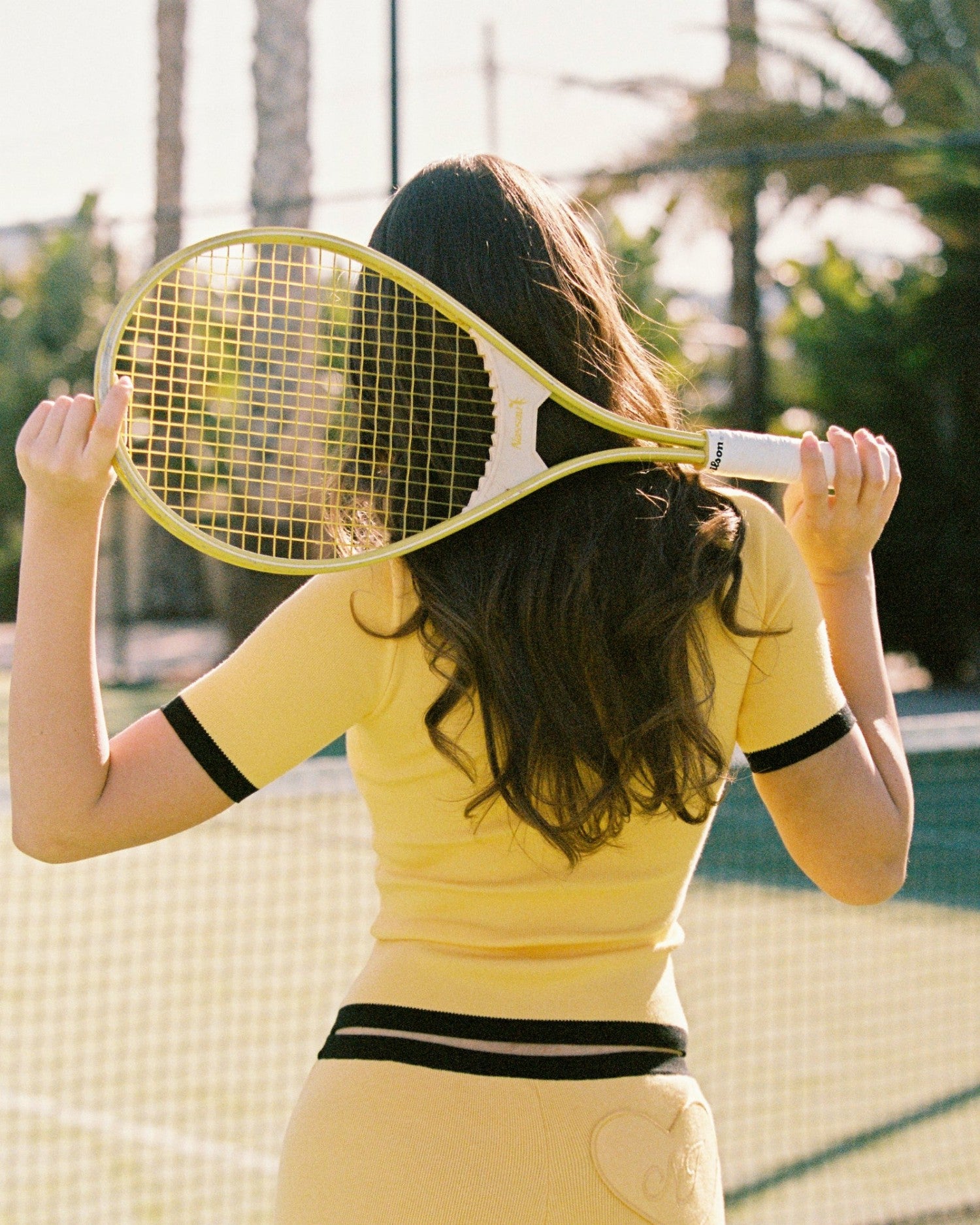 Hazel Polo Top: Yellow Knit Top for Country Club Brunch | Nana Jacqueline
