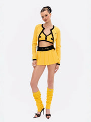 Hazel Skirt: Yellow Mini Skirt for Country Club Brunch | Nana Jacqueline