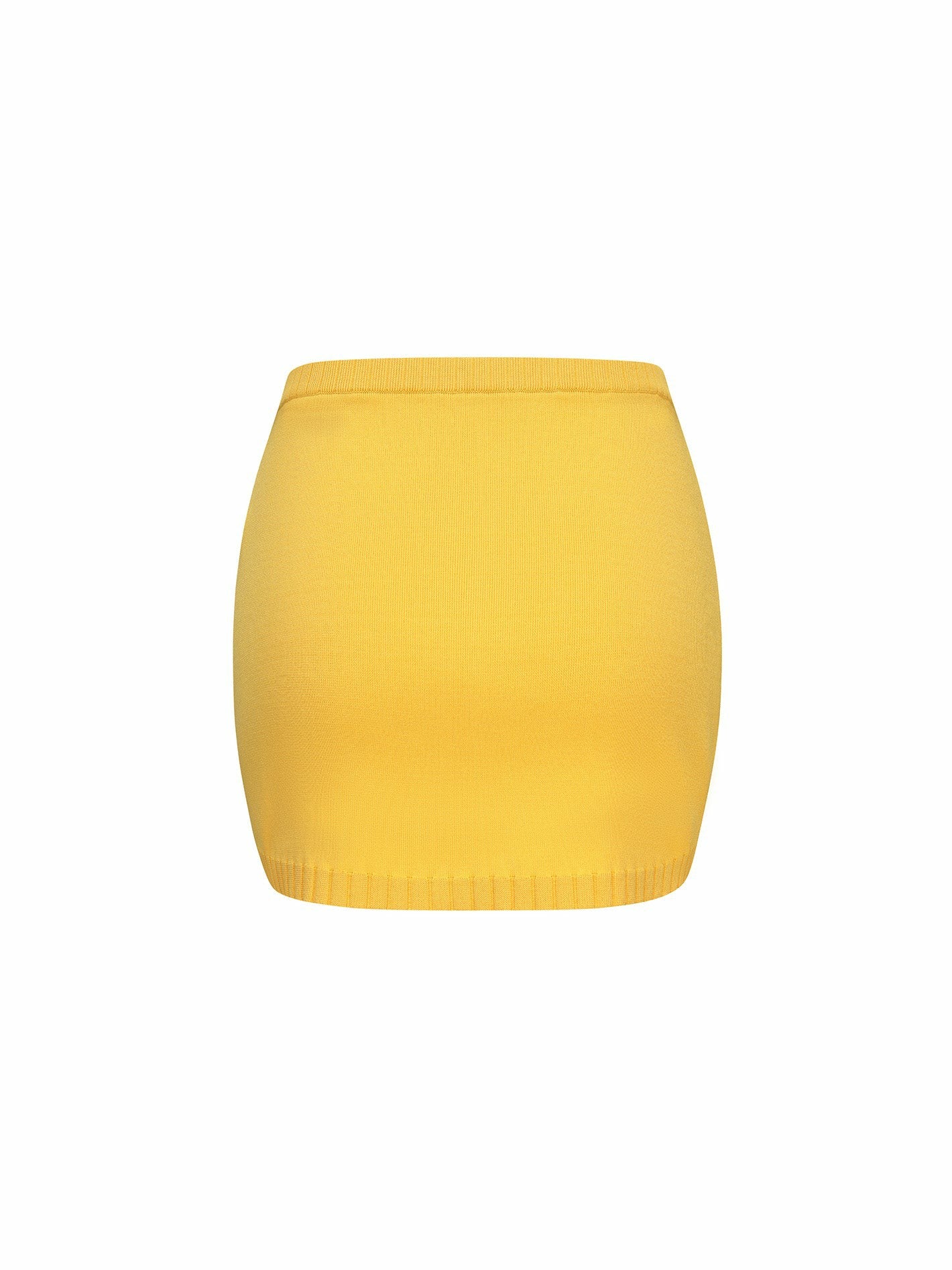 Kennedy Knit Skirt: Yellow Knit Skirt for Resort Brunch | Nana Jacqueline