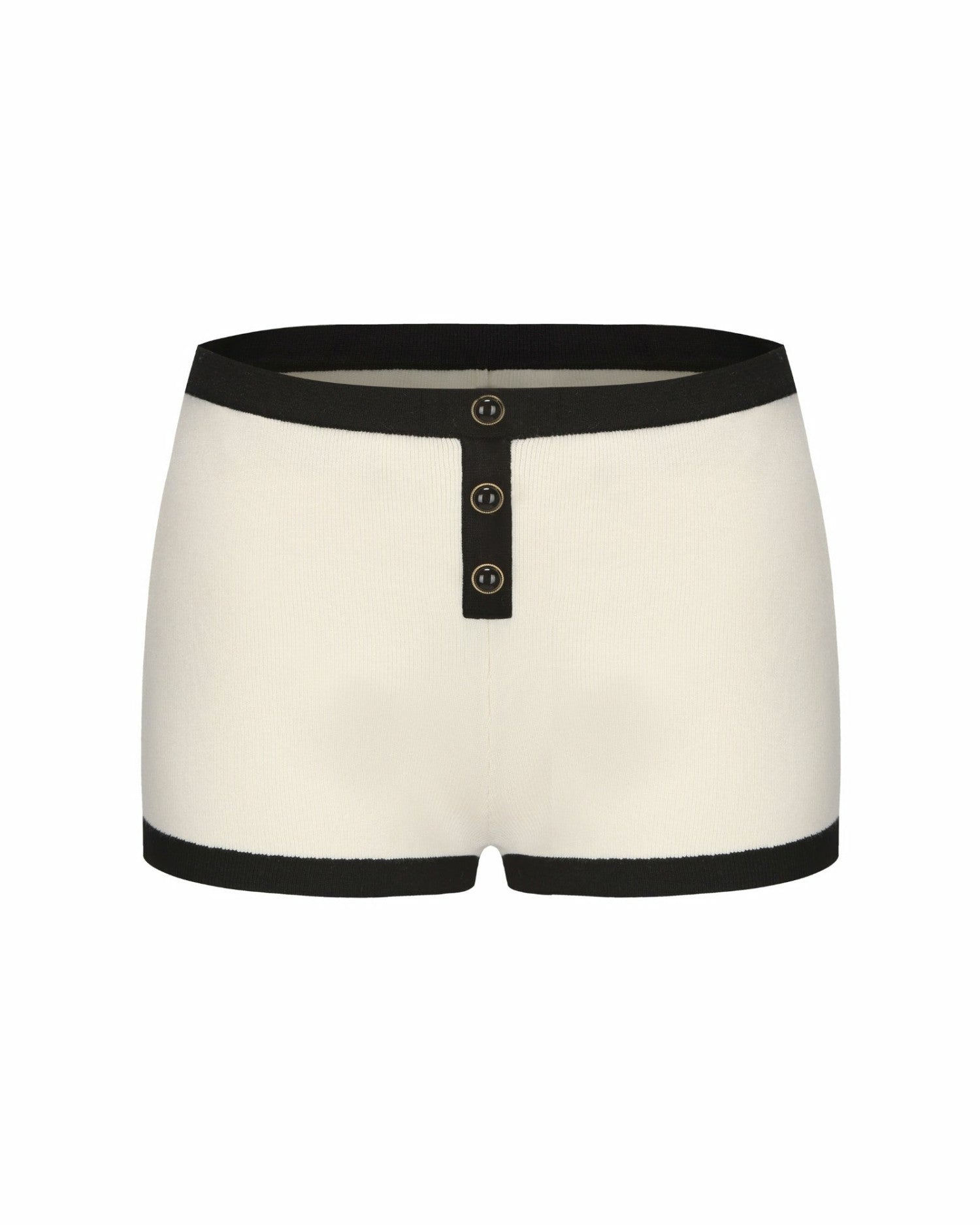 Eliza Knit Shorts: White Knit Shorts for Resort Vacation | Nana Jacqueline