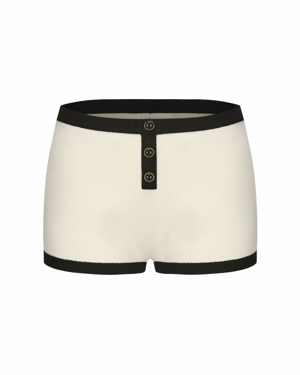 Eliza Knit Shorts: White Knit Shorts for Resort Vacation | Nana Jacqueline