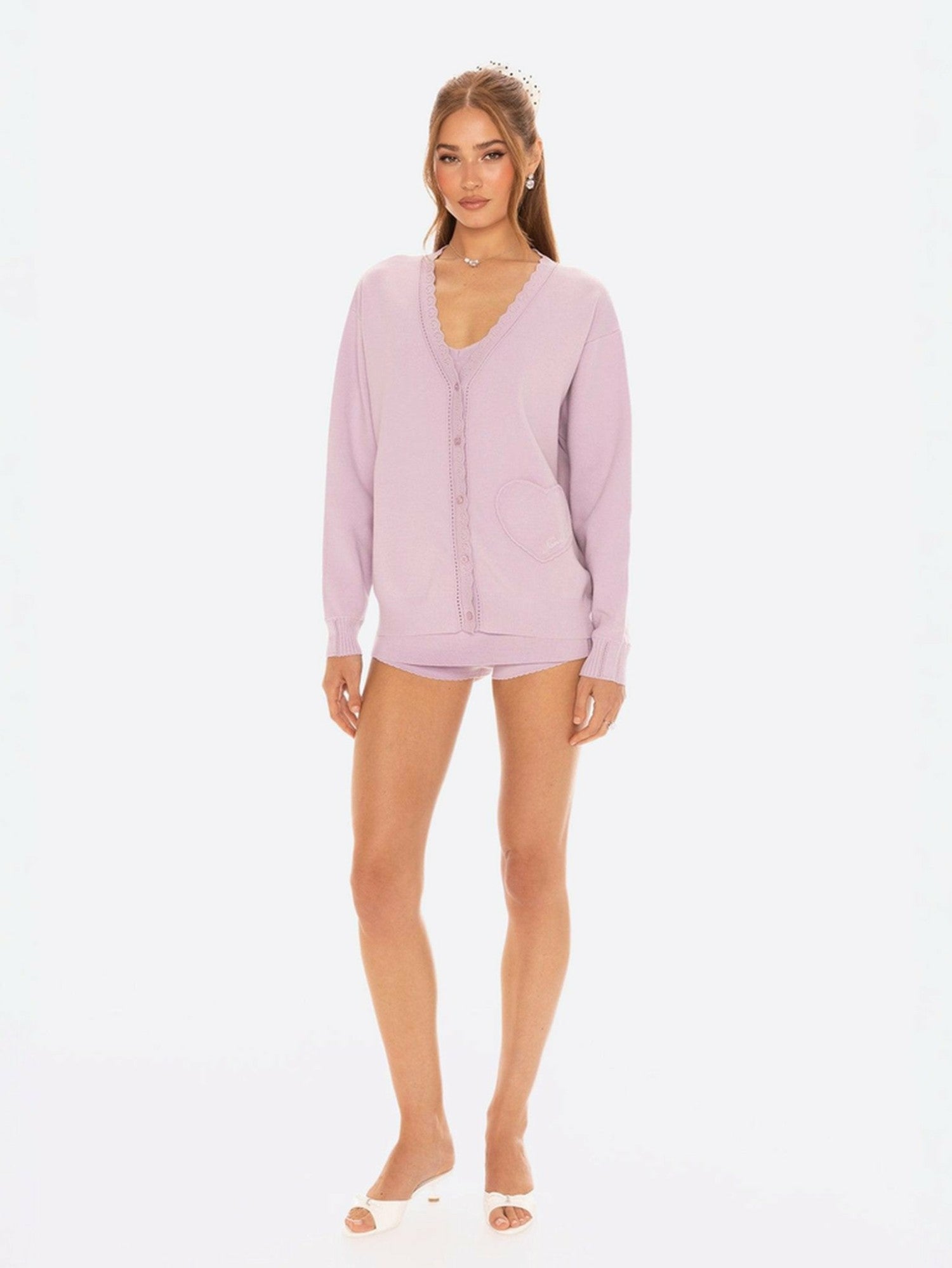 Carrie Cardigan: Purple Cardigan for Resort Brunch | Nana Jacqueline