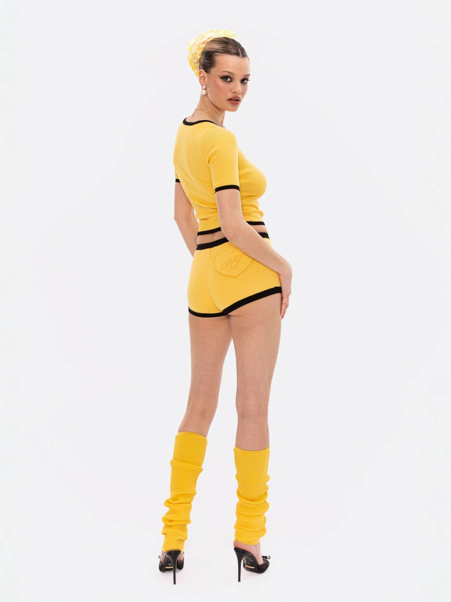 Luna Top: Yellow Knit Top for Country Club Brunch | Nana Jacqueline
