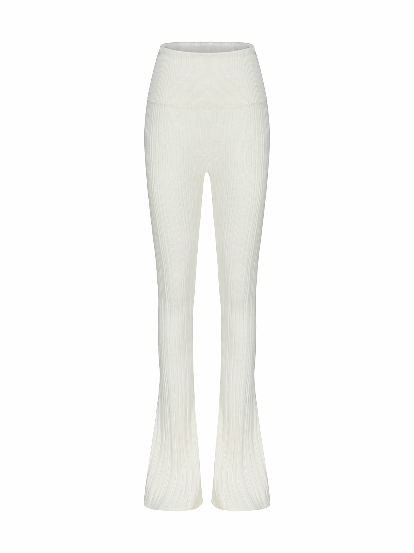 Janelle Knit Pants: White Knit Pants for Resort Brunch | Nana Jacqueline