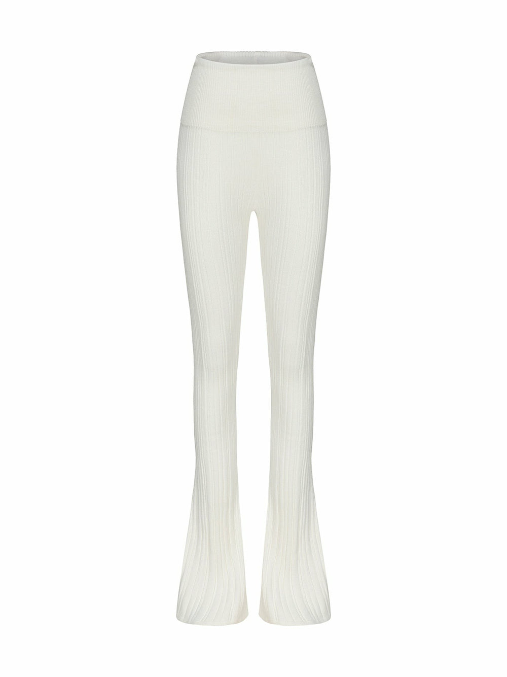 Janelle Knit Pants: White Knit Pants for Resort Brunch | Nana Jacqueline