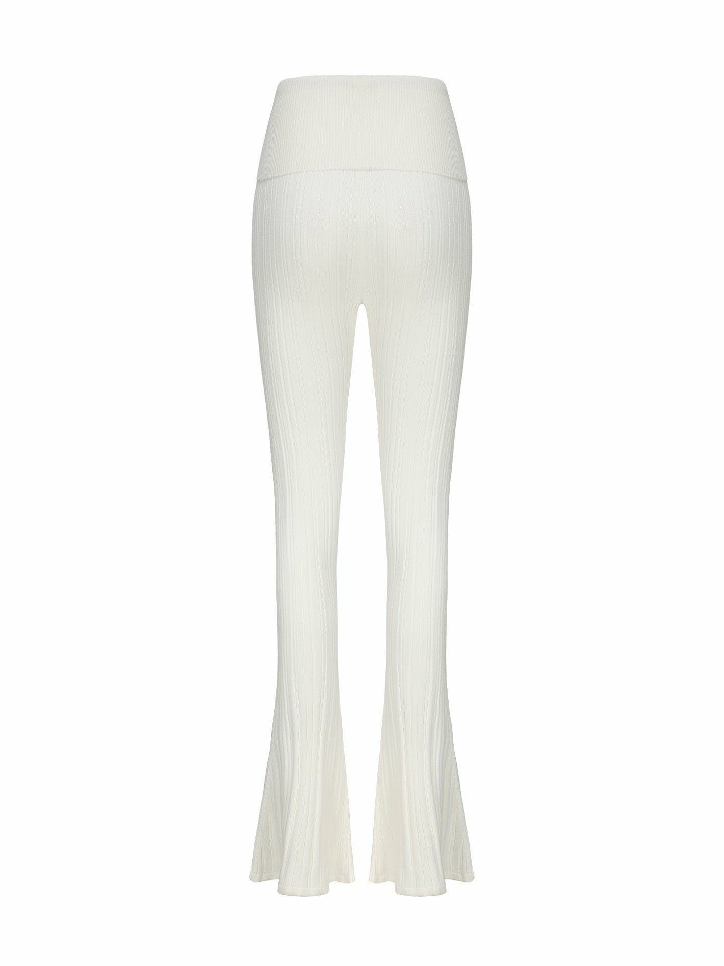 Janelle Knit Pants: White Knit Pants for Resort Brunch | Nana Jacqueline