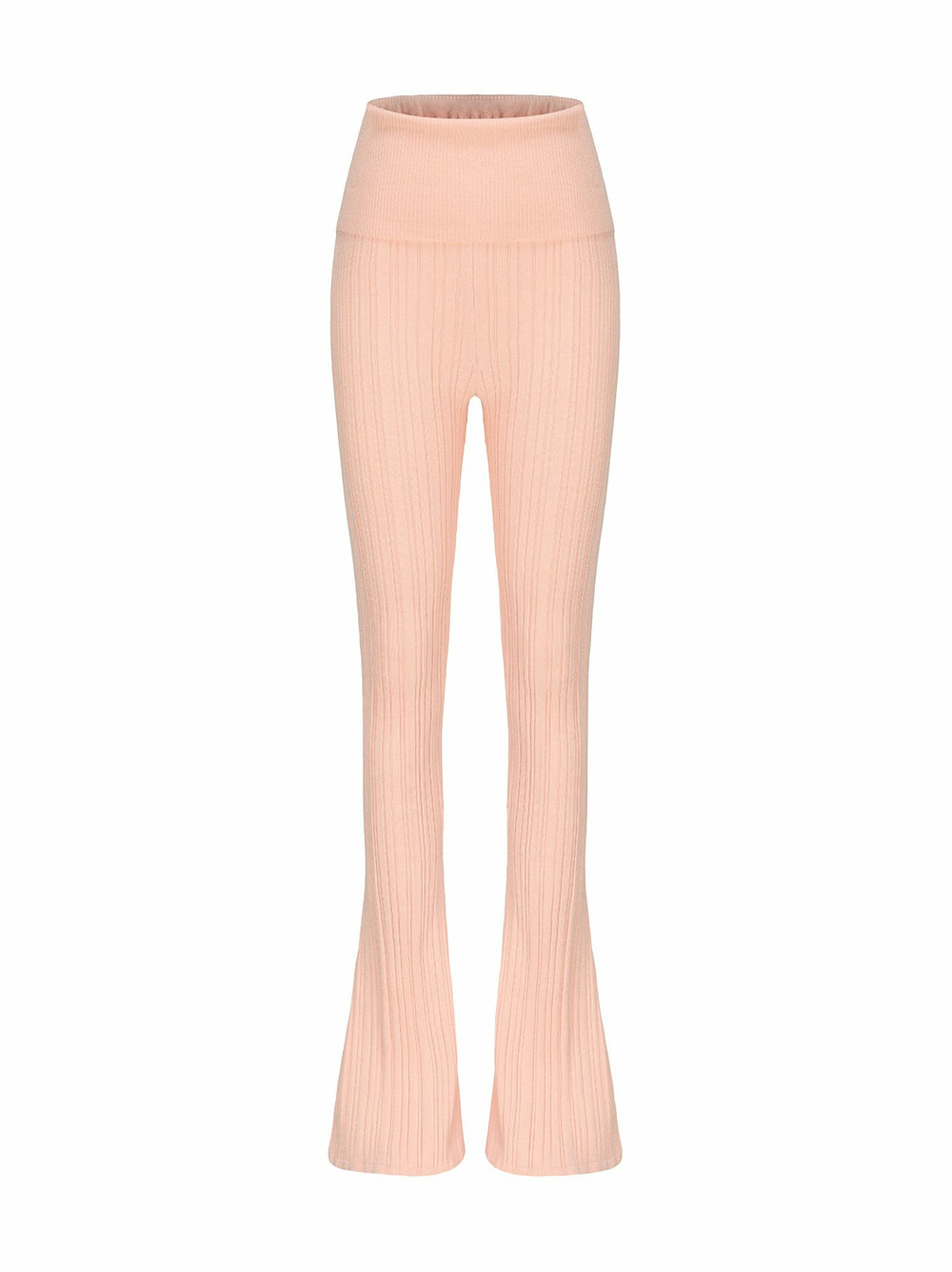 Janelle Knit Pants: Peach Knit Pants for Resort Brunch | Nana Jacqueline