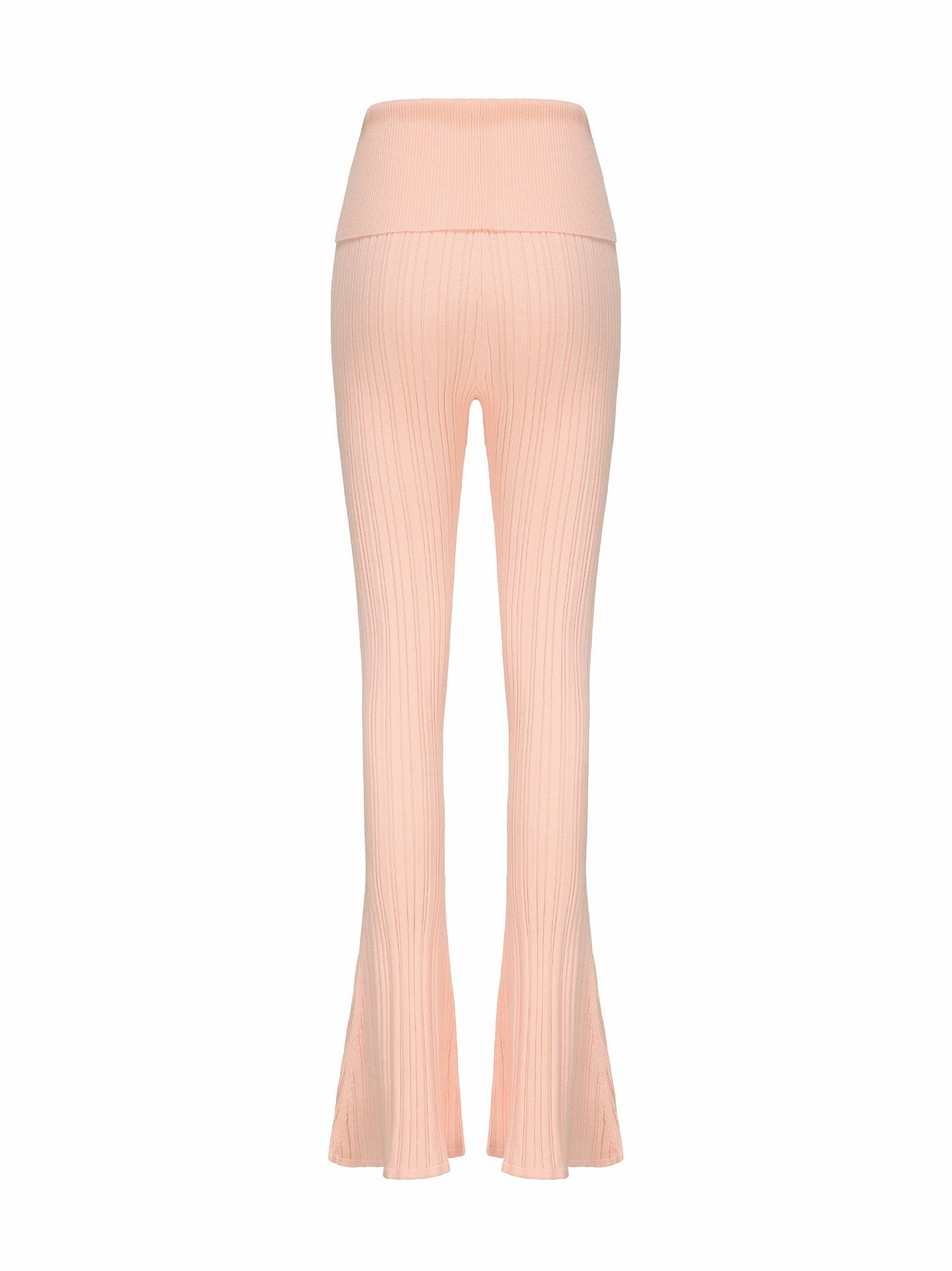 Janelle Knit Pants: Peach Knit Pants for Resort Brunch | Nana Jacqueline