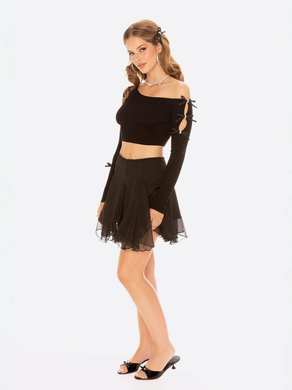 Zara Top: Black Knit Top for Date Night | Nana Jacqueline
