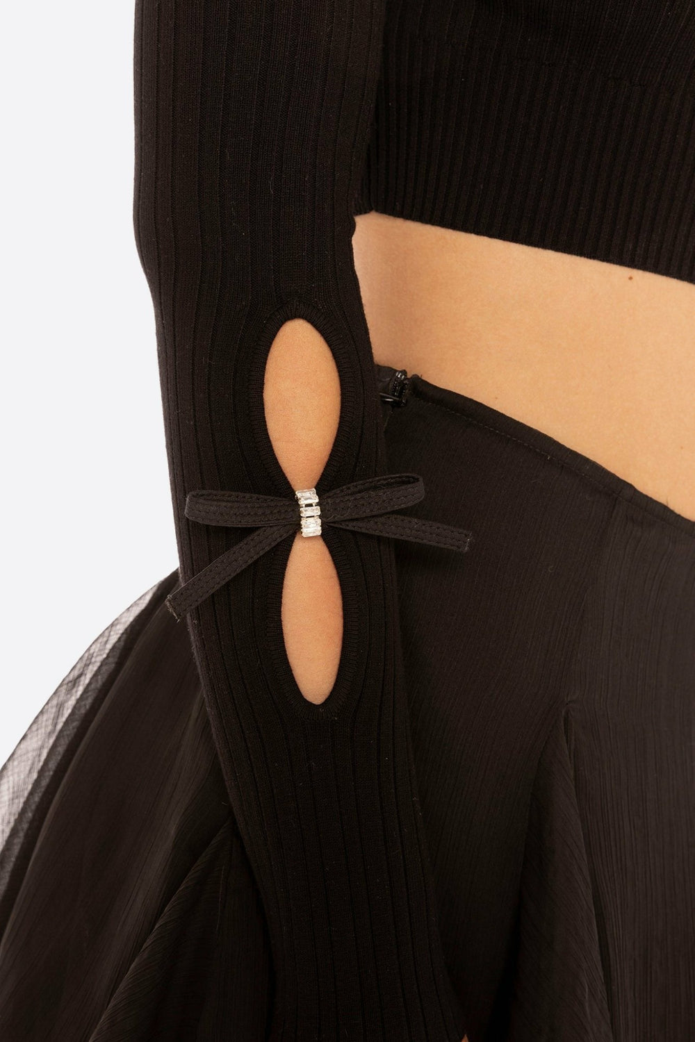 Zara Top: Black Knit Top for Date Night | Nana Jacqueline