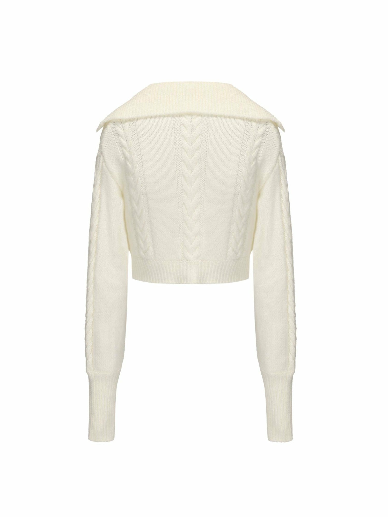 Addison Coat + Scarf Set: White Knit Set for Resort Brunch | Nana Jacqueline
