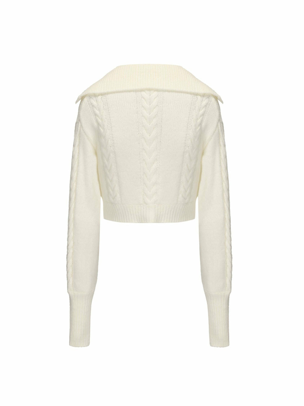 Addison Coat + Scarf Set: White Knit Set for Resort Brunch | Nana Jacqueline