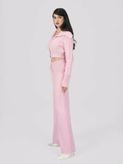 Addison Pants: Pink Knit Pants for Resort Brunch | Nana Jacqueline