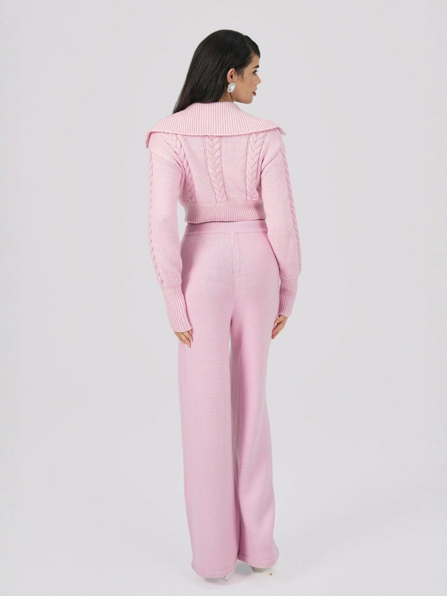 Addison Pants: Pink Knit Pants for Resort Brunch | Nana Jacqueline