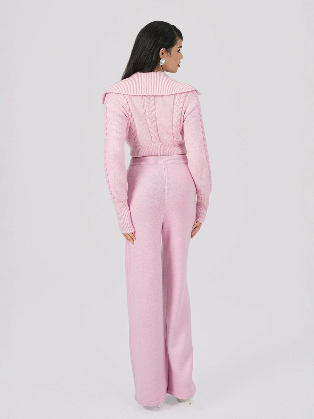 Addison Pants: Pink Knit Pants for Resort Brunch | Nana Jacqueline