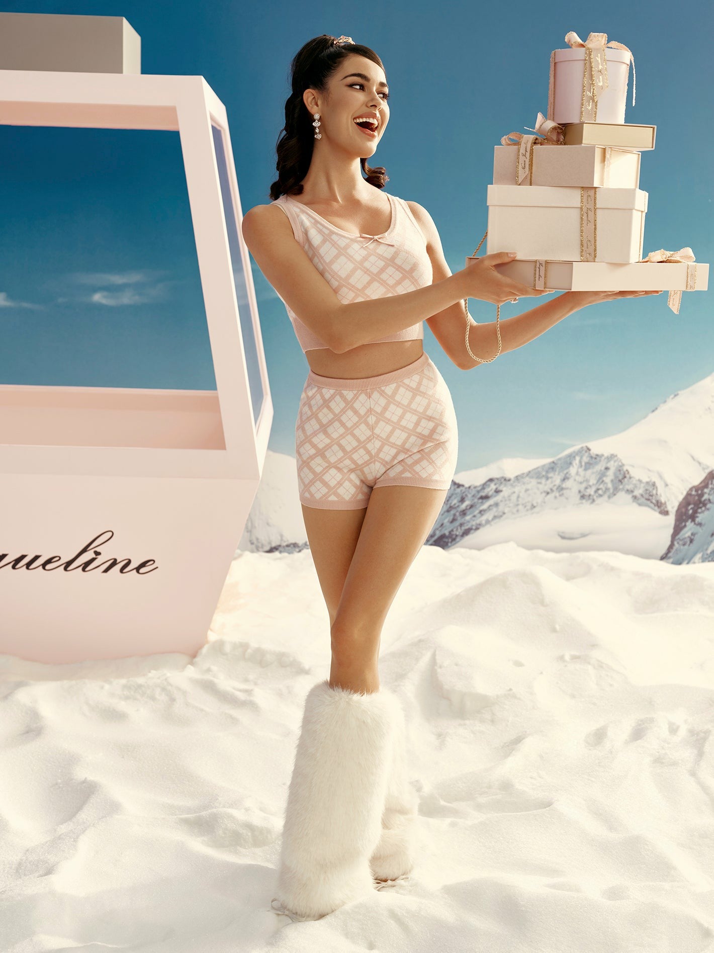 Penelope Shorts: Pink Knit Shorts for Resort Brunch | Nana Jacqueline