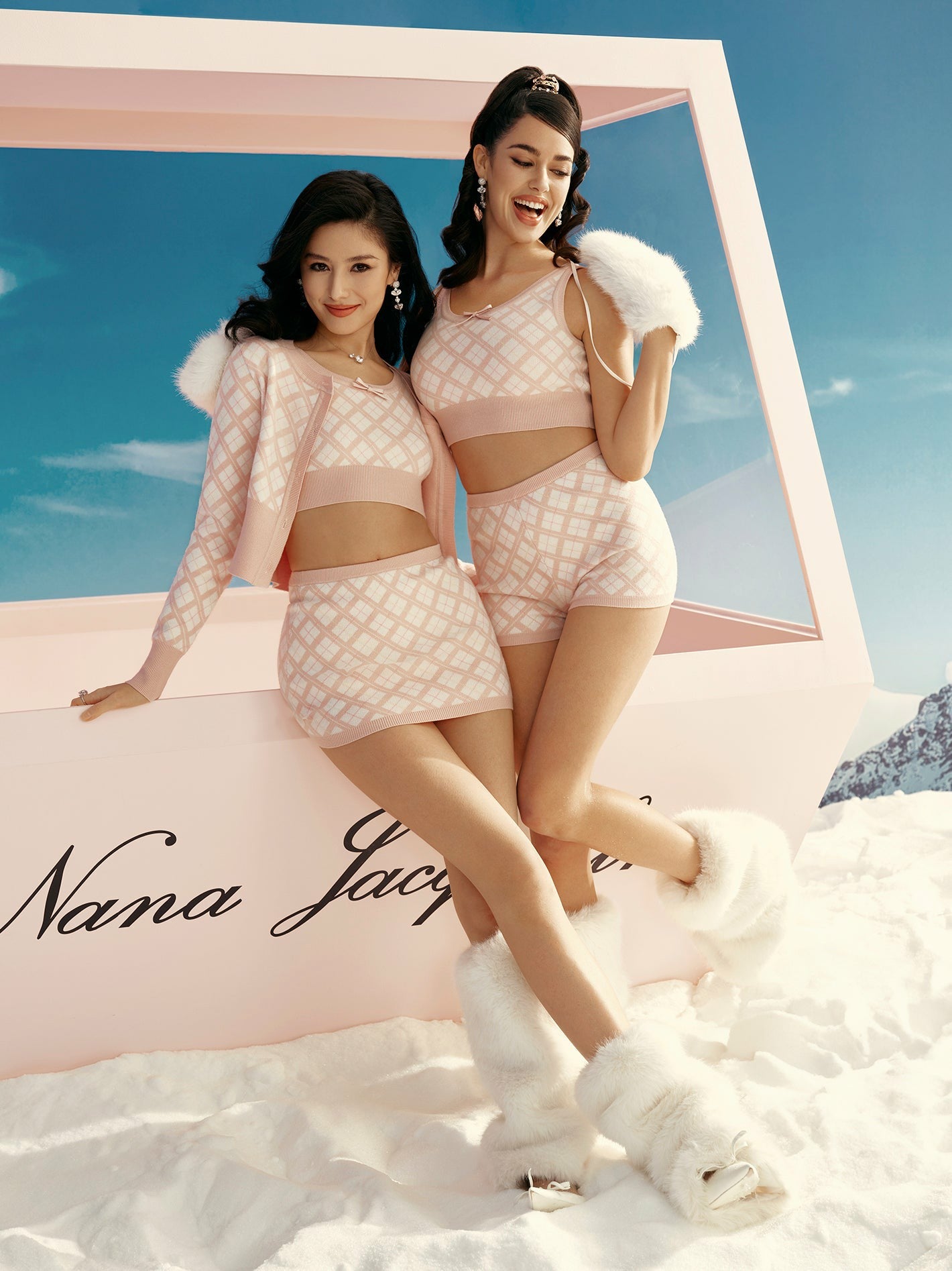 Penelope Shorts: Pink Knit Shorts for Resort Brunch | Nana Jacqueline