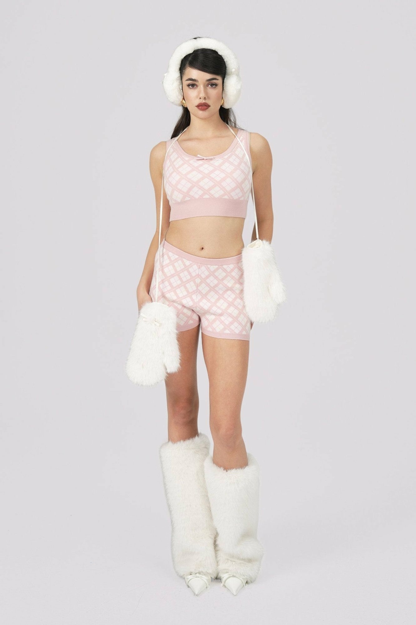 Penelope Shorts: Pink Knit Shorts for Resort Brunch | Nana Jacqueline