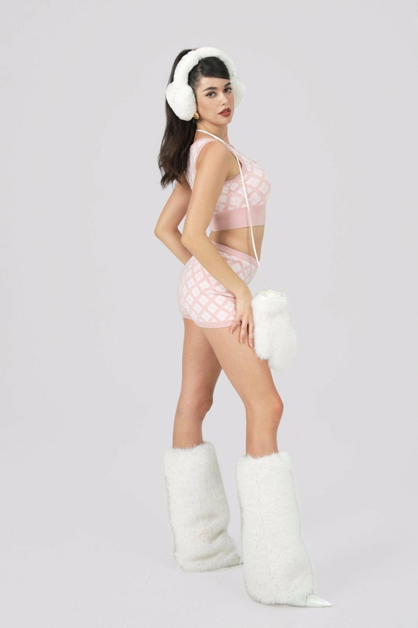 Penelope Shorts: Pink Knit Shorts for Resort Brunch | Nana Jacqueline
