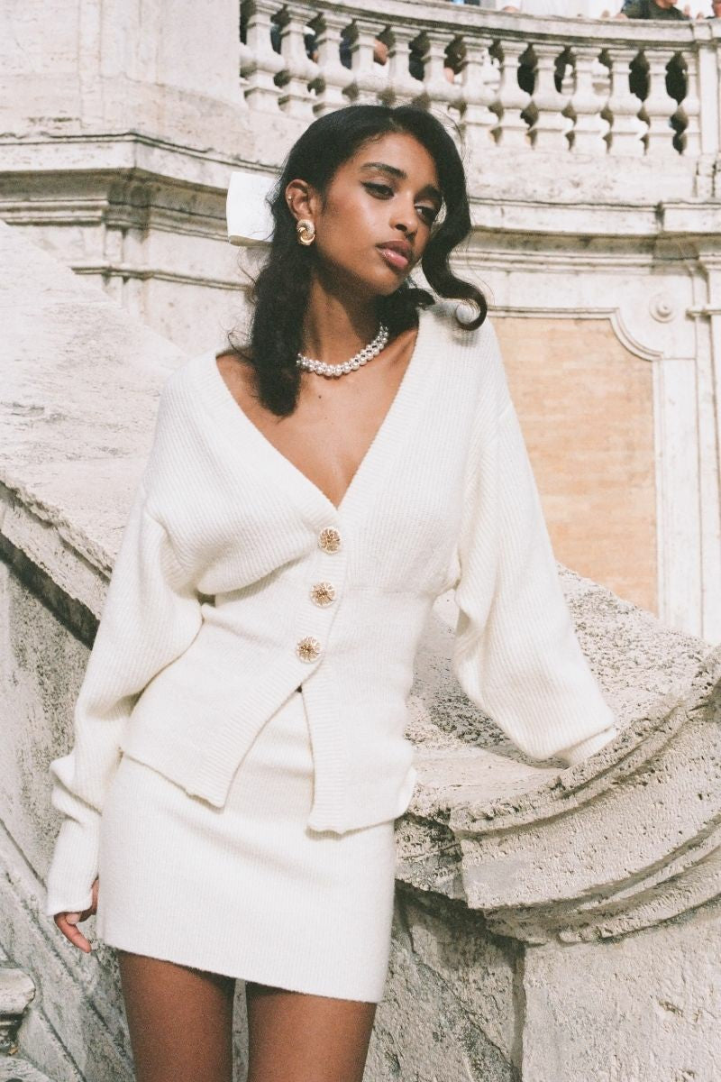 Liza Cardigan: White Cardigan for Brunch | Nana Jacqueline