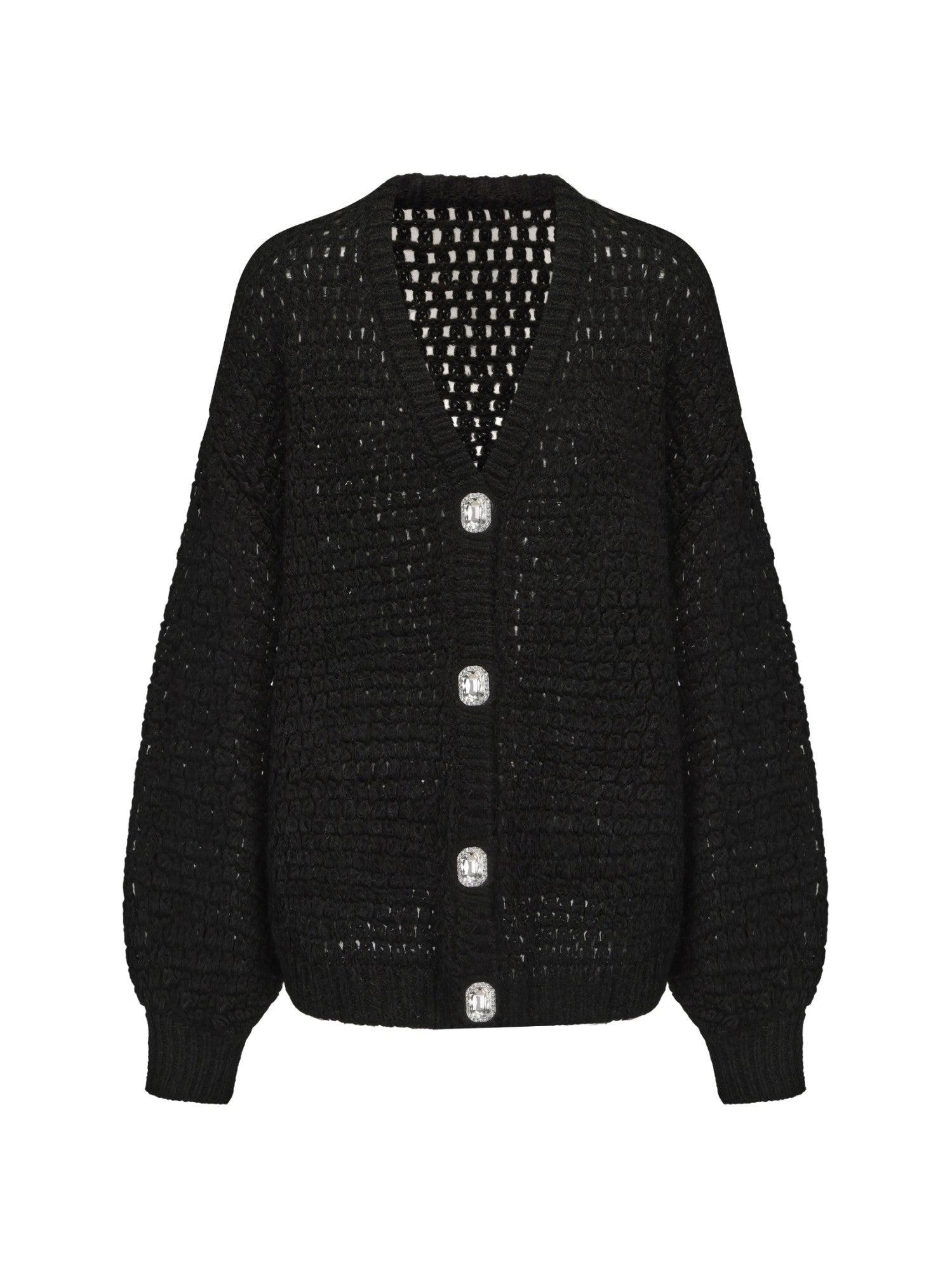 Alexis Cardigan + Scarf Set: Black Knit Set for Luxury Leisure | Nana Jacqueline