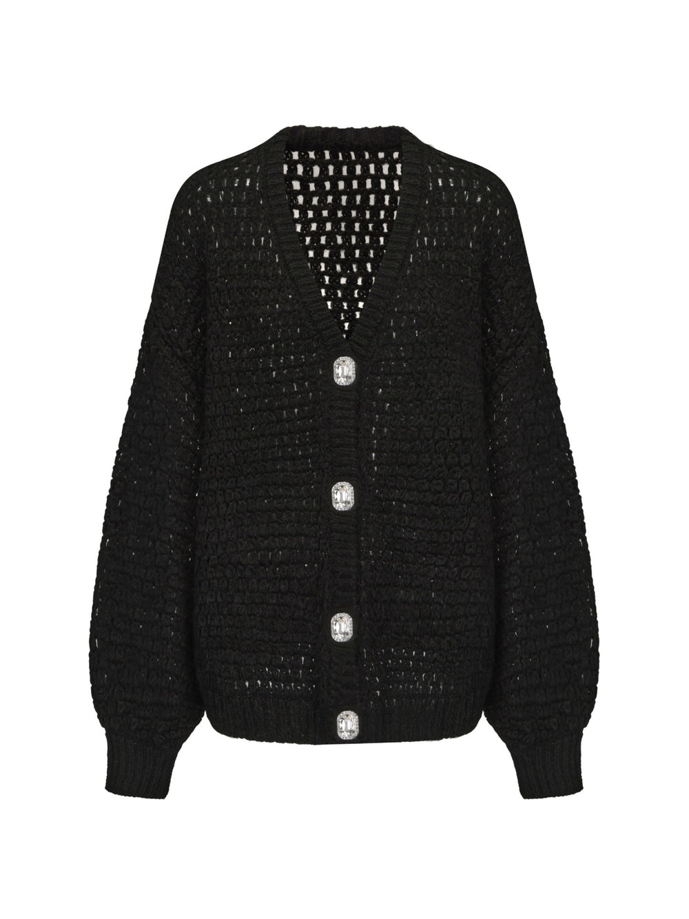 Alexis Cardigan + Scarf Set: Black Knit Set for Luxury Leisure | Nana Jacqueline