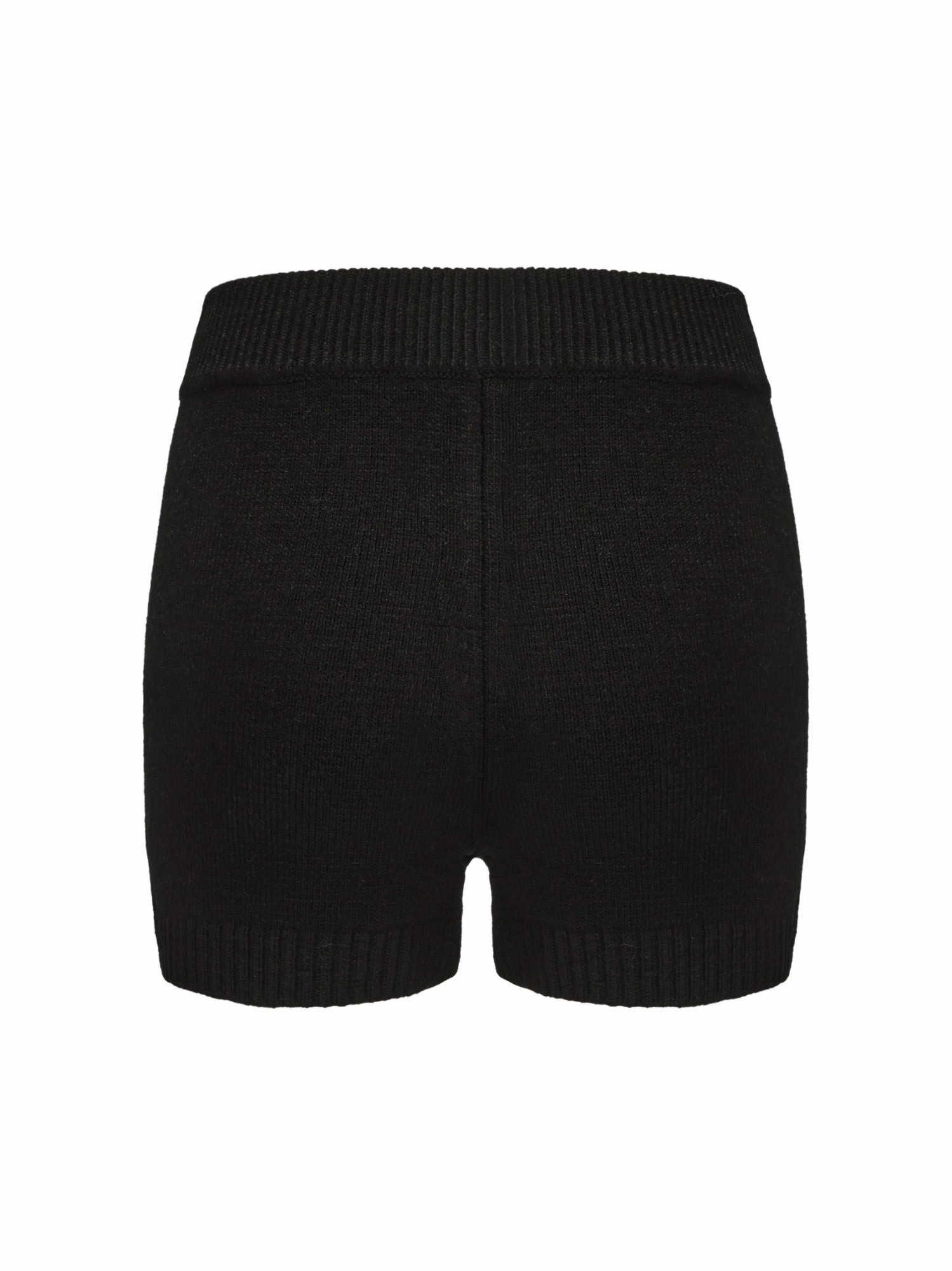 Alexis Shorts: Black Knit Shorts for Resort Outfit | Nana Jacqueline