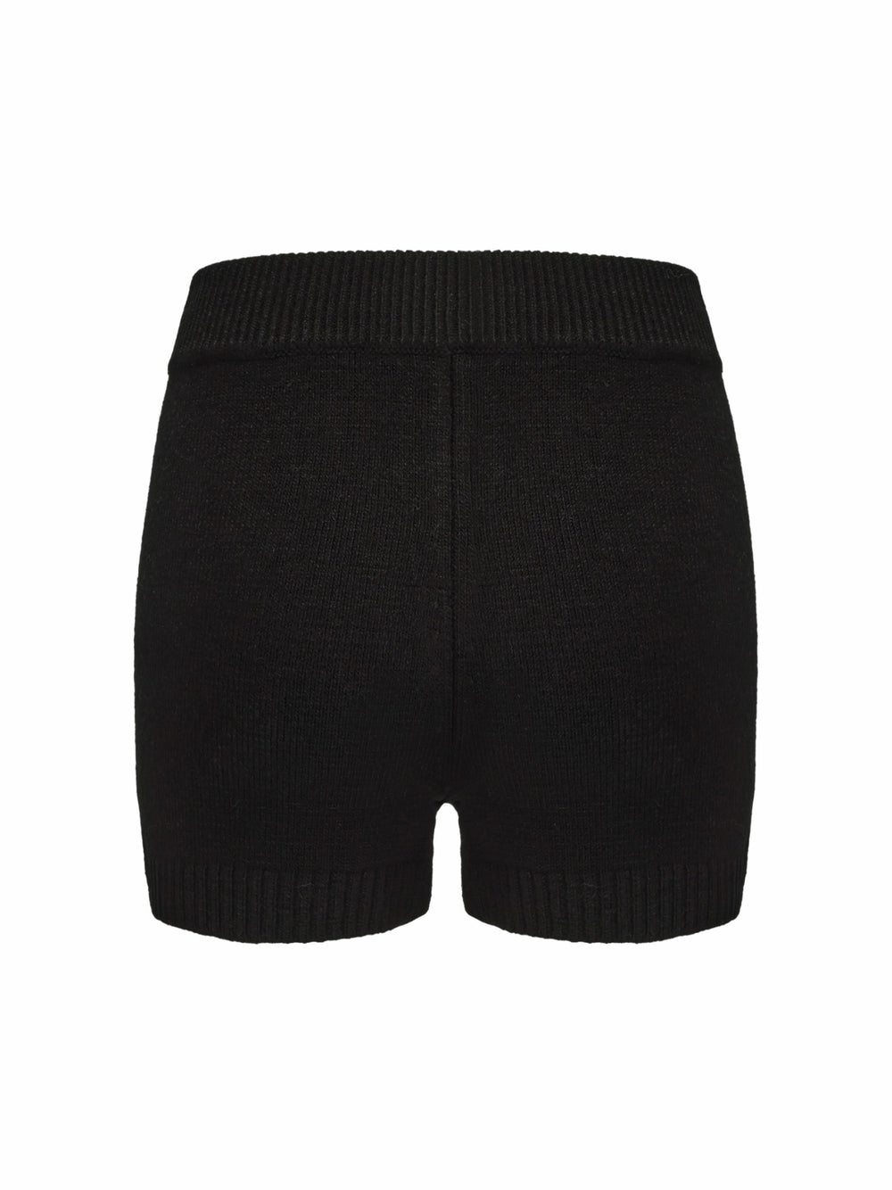 Alexis Shorts: Black Knit Shorts for Resort Outfit | Nana Jacqueline