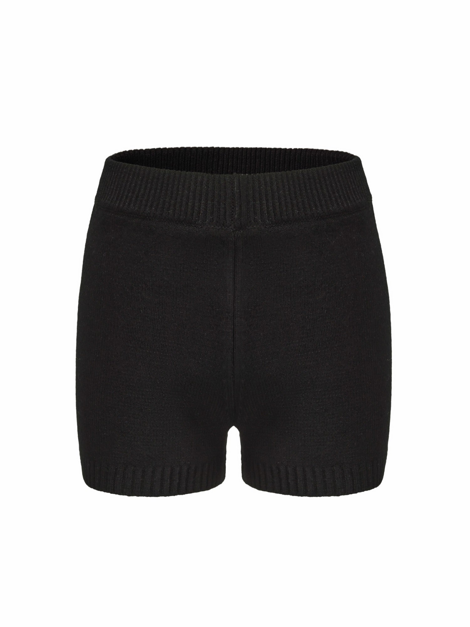 Alexis Shorts: Black Knit Shorts for Resort Outfit | Nana Jacqueline