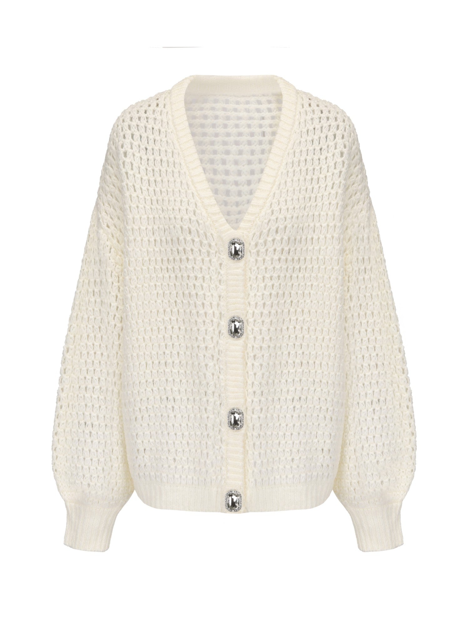 Alexis Cardigan + Scarf Set: White Knit Set for Resort Brunch | Nana Jacqueline