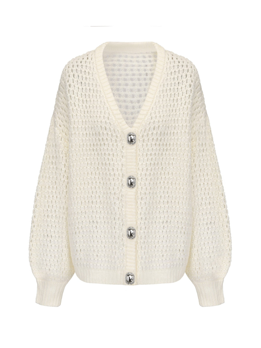 Alexis Cardigan + Scarf Set: White Knit Set for Resort Brunch | Nana Jacqueline
