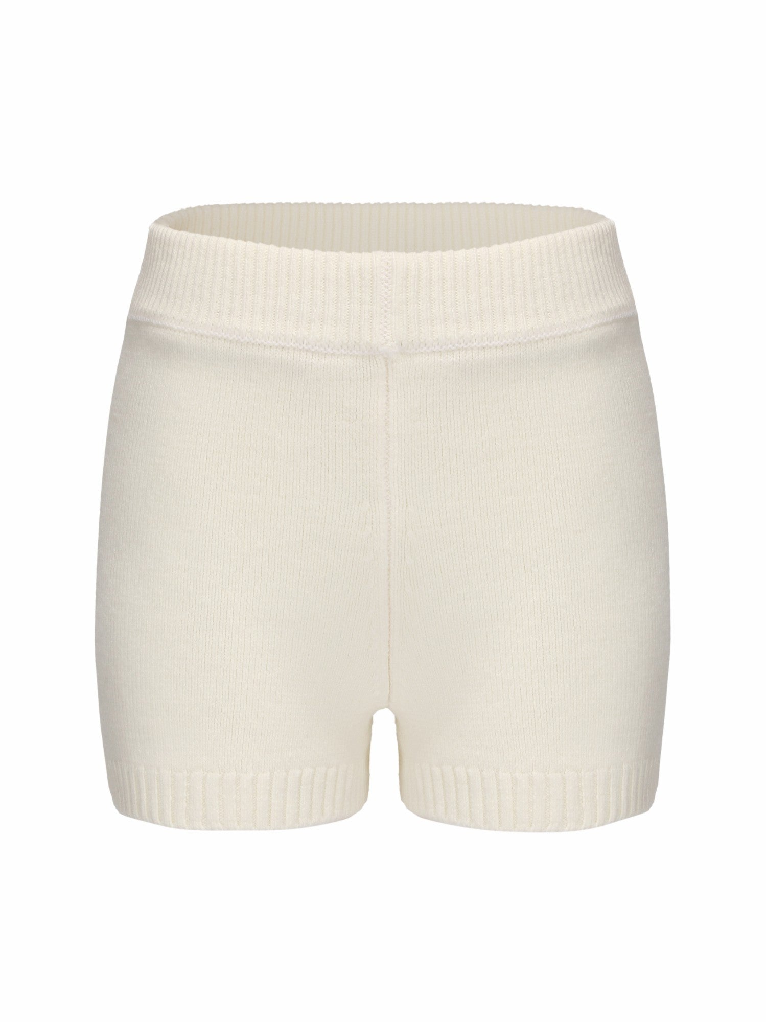Alexis Shorts: White Knit Shorts for Resort Brunch | Nana Jacqueline