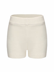Alexis Shorts: White Knit Shorts for Resort Brunch | Nana Jacqueline