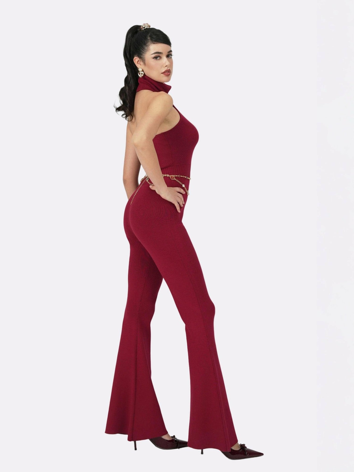 Gwen Jumpsuit: Red Jumpsuit for Cocktail Party | Nana Jacqueline