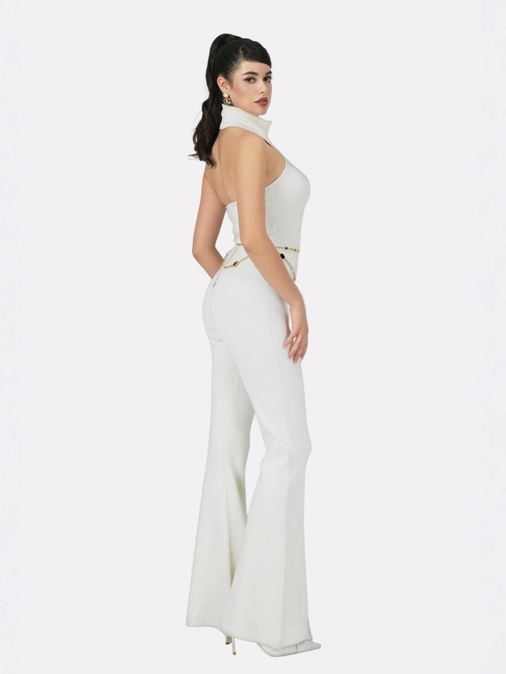 Gwen Jumpsuit: White Jumpsuit for Engagement Party | Nana Jacqueline