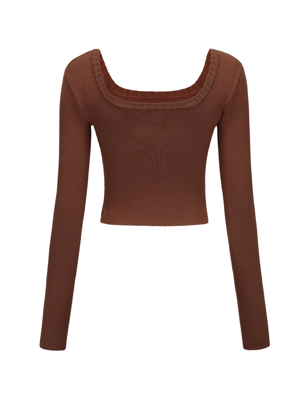 Holly Top: Brown Knit Top for Brunch | Nana Jacqueline