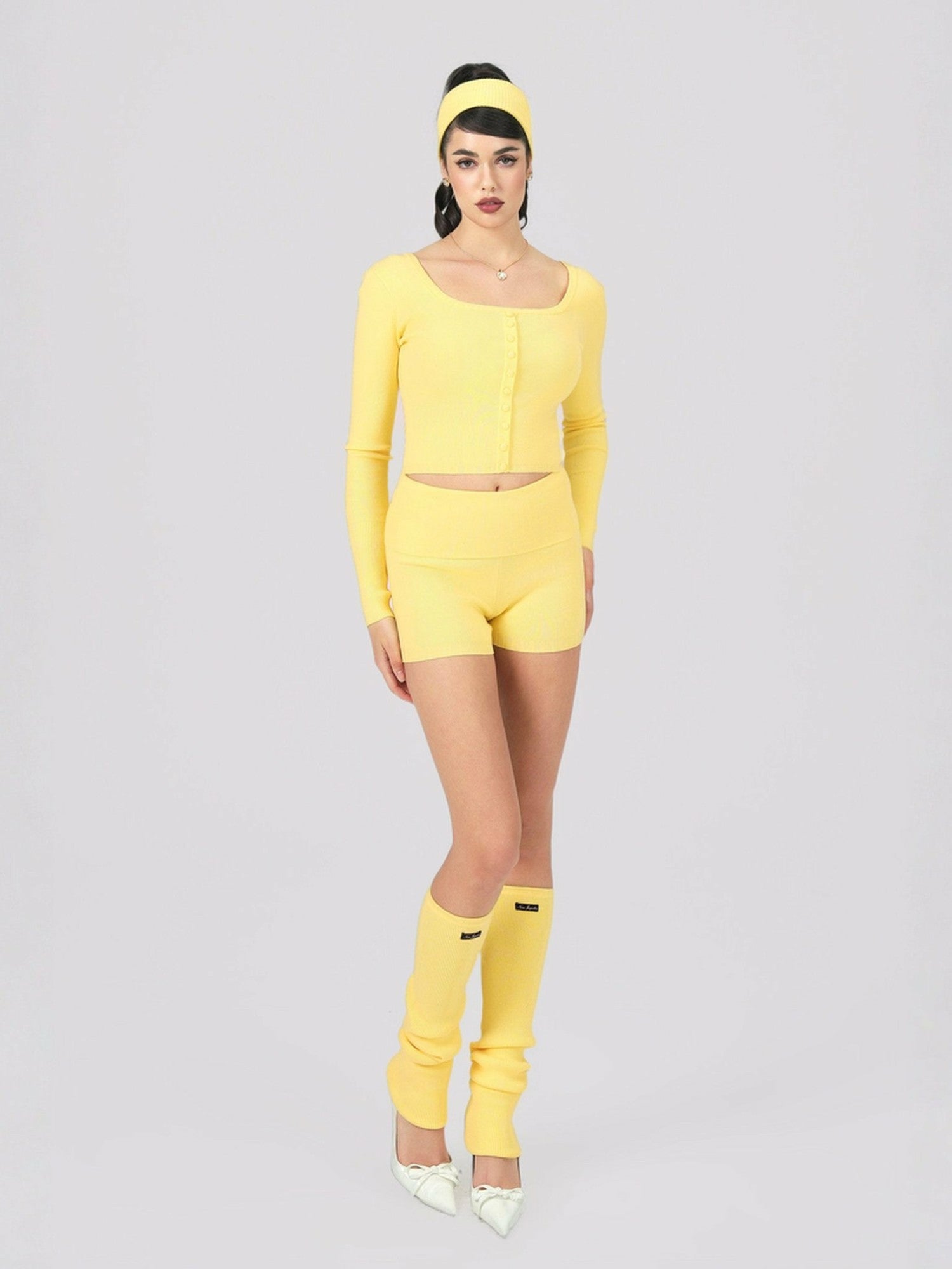 Holly Shorts: Yellow Shorts for Resort Vacation | Nana Jacqueline