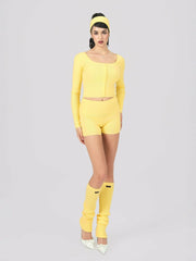 Holly Shorts: Yellow Shorts for Resort Vacation | Nana Jacqueline