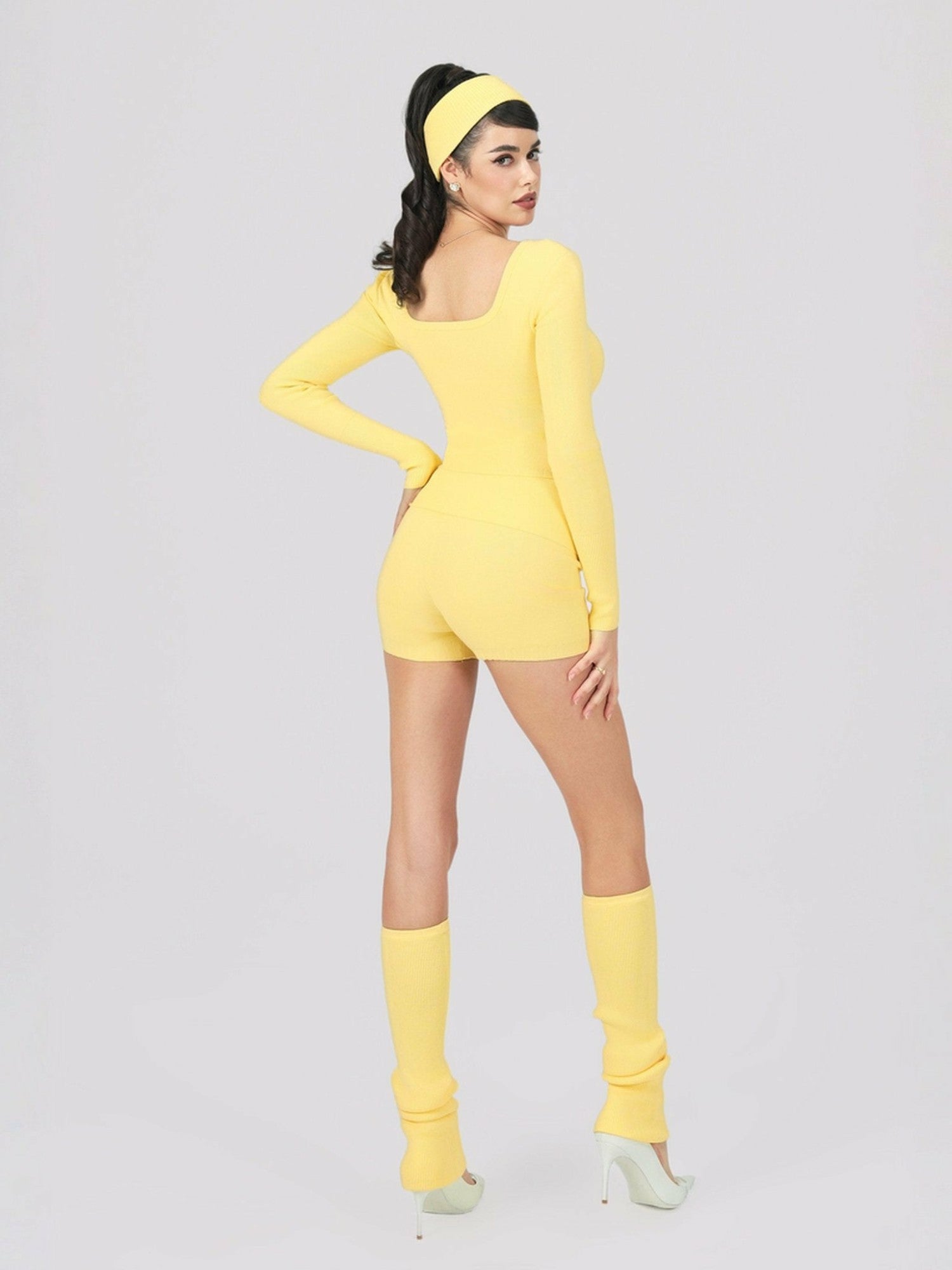 Holly Shorts: Yellow Shorts for Resort Vacation | Nana Jacqueline