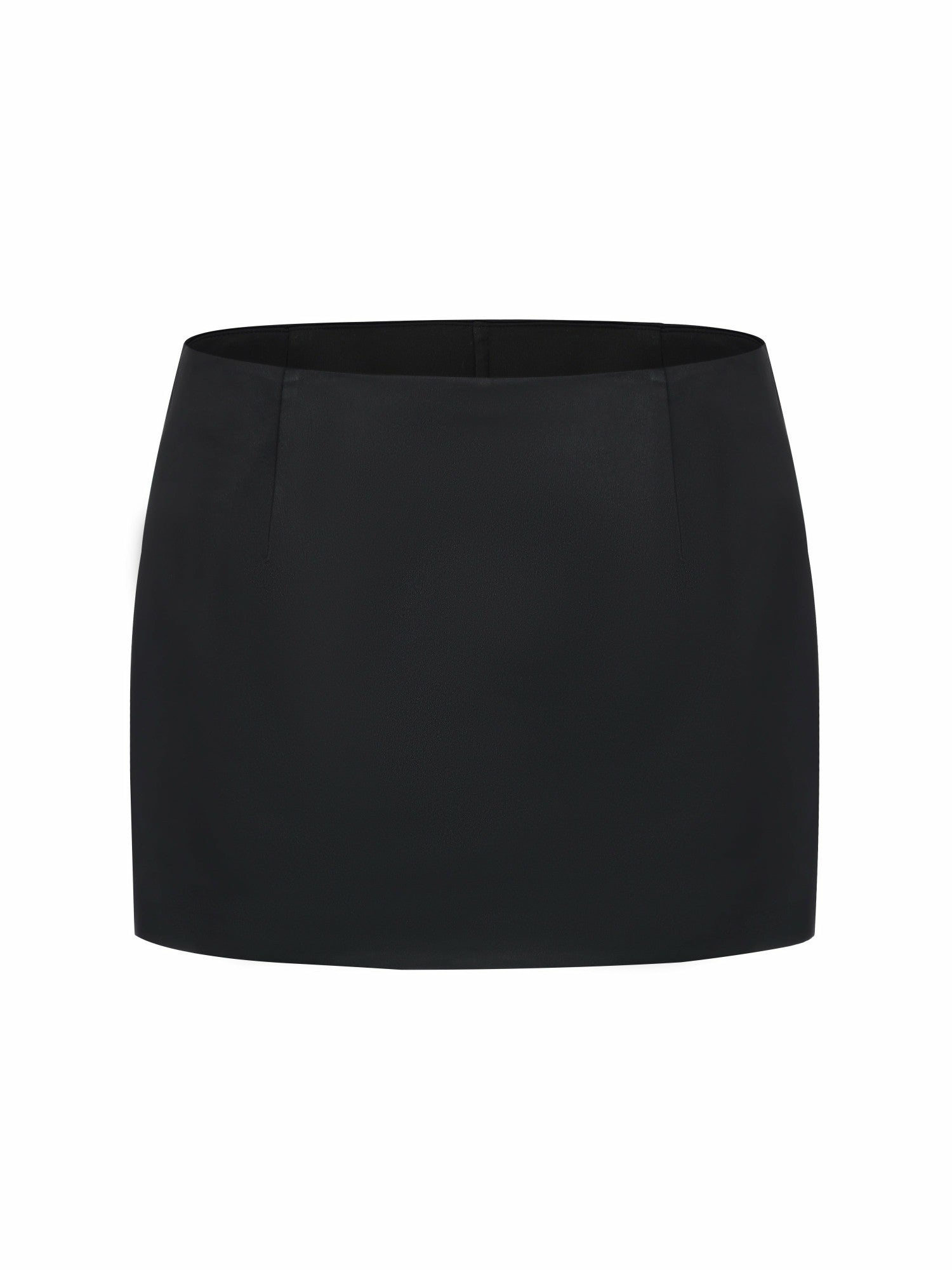 Ayla Satin Mini Black Skirt | Nana Jacqueline