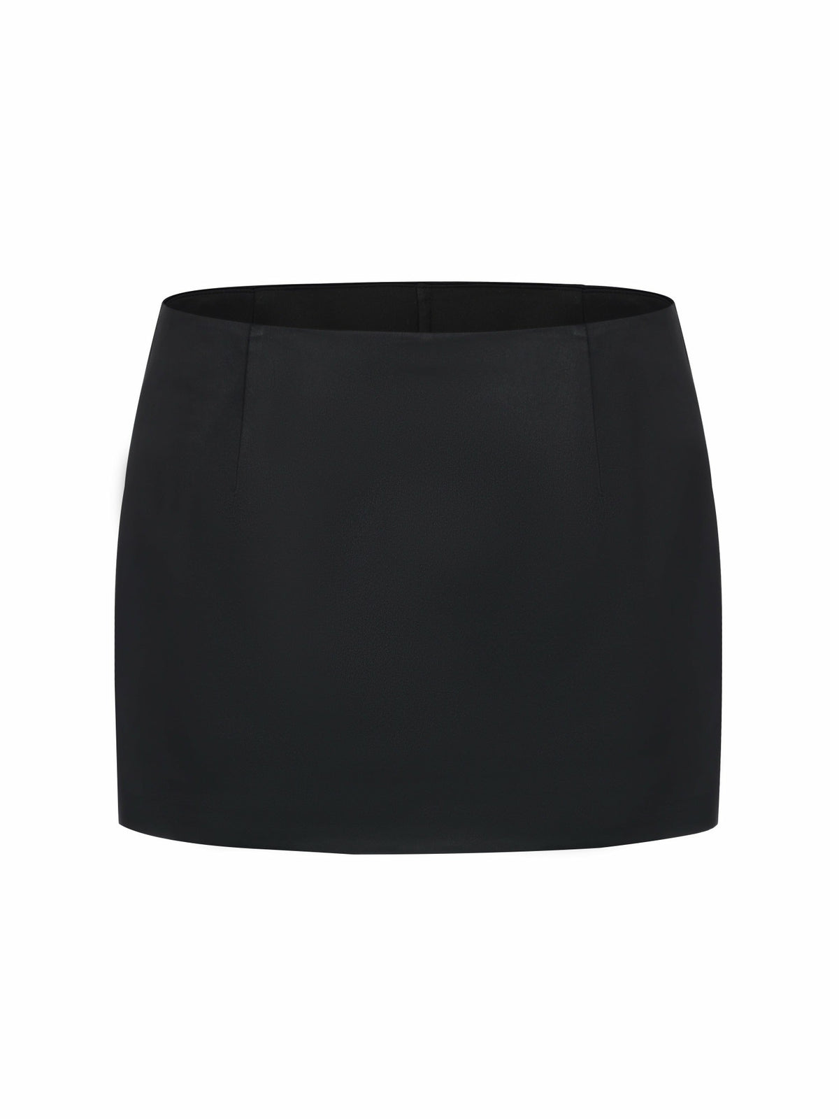 Ayla Satin Mini Black Skirt | Nana Jacqueline